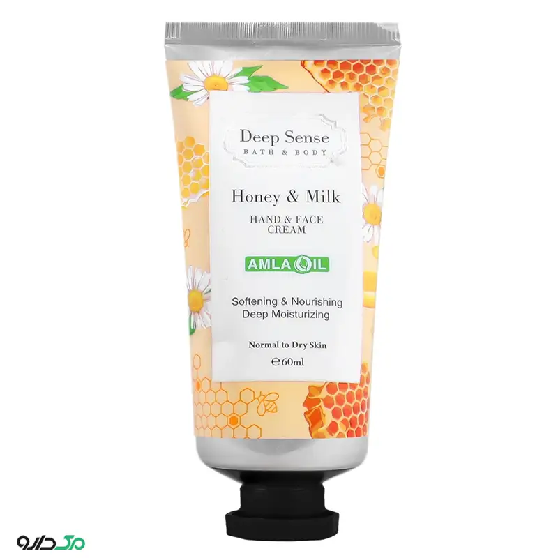 کرم مرطوب کننده دست و صورت شیر و عسل دیپ سنس